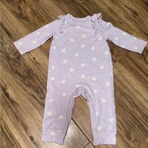 Cat & Jack Light Purple Polka Dot jumpsuit